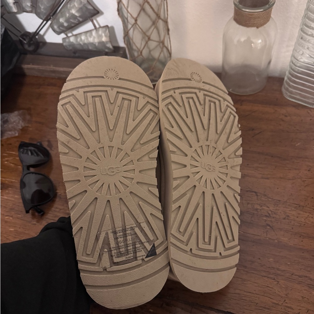 UGG Tan Slip-On Platform Shoes - Picture 4 of 4